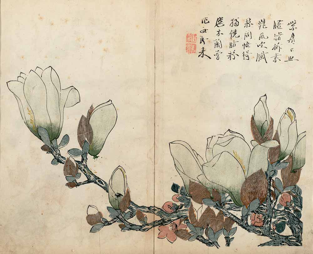 The Mustard Seed Garden Painting Manual, Part 3, Vol. 4: Birds, Flowers, and Fruits by Wang Gai